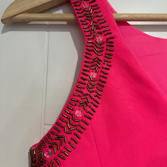 Lilly Pulitzer Largo Cut-In Beaded Shift Dress - Size 0 - Picture 3 of 5